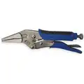 Long Nose Locking Pliers, Jaw Capacity: 2", Jaw Length: 1-3/4", Jaw Thickness: 3/8