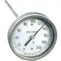ReoTemp A36P 0-200 F Compost Dial Thermometer; 3 in. Dial, 0 deg. F to 200 deg. F, 36 in. Stem Length