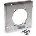 Raco Galvanized Steel Electrical Box Cover, Box Type: Square, Number of Gangs: 1, 4-3/4" Width
