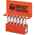 Master Lock Padlock Station: Unfilled, 0 Components, 3 in H, 6 1/4 in Wd