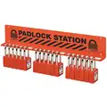 Master Lock Padlock Station: Unfilled, 0 Components, 3 in H, 17 1/2 in Wd