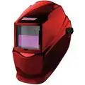 Solar Series, Auto-Darkening Welding Helmet, 10 Lens Shade, 3.82" x 1.85" Viewing AreaRed