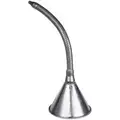 Funnel King Funnel with Screen and Flexible Spout, Steel, 1 qt. Total Capacity, 7-3/8" Height, 6-1/2" Length