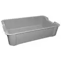 Molded Fiberglass Stacking Container; 200 lb. Load Capacity, 4-1/8" H x 17-3/4" L x 10-1/2" W, Gray