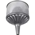 Galvanized Funnel, Steel, 8 qt. Total Capacity, 11-7/8" Height, 9-3/4" Length