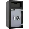 Mesa Safe Company Cash Depository Safe, 1.4 cu. ft., 110 lb., Two Tone Black Gray