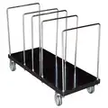 Vertical Panel Truck with Adjustable Cross Rails, 400 lb. Load Capacity, 44", 18"