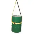 Drum Sling: 850 lb Wt Capacity, For 36 in Min. to Max. Drum Dia, Vertical, Yellow