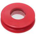 Tramec Sloan Full Face, Polyurethane Glad Hand Seal with Screen; Red