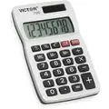 Victor Calculator, 8 Display Digits, 4" Length, 2-1/2" Width, 1/8" Depth