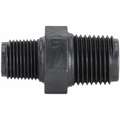 Reducing Nipple: 1 in x 3/4 in Fitting Pipe Size, Schedule 80, Male NPT x Male NPT, 300 psi, Black