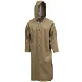 Flame Resistant Rain Coat, PPE Category: 0, High Visibility: No, Neoprene, M, Tan