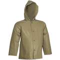 Tingley Flame Resistant Rain Jacket, PPE Category: 0, High Visibility: No, Neoprene, 4XL, Tan