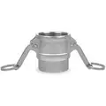 Cam and Groove Coupling, Body Material 316 Stainless Steel, Type D, Coupling Size 2", FNPT