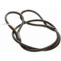 Dayton Wire Rope Sling: 3/4 in Rope Dia, 8 ft Sling Lg, 11,200 lb Vertical Hitch Capacity