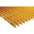 Safe-T-Span Industrial Pultruded Grating; 48 in. Span x 2 ft. W, Yellow