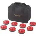 Flarealert LED Road Flare Kit, Red, Operating Life 20 hr. Steady, 60 hr. Flashing, 1 Wattage