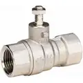 Bradley Ball Valve: S27-282, Classic, On/Off Valve, Brass, Yellow, 1/2 in Inlet Pipe Size, NPT