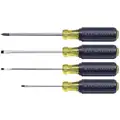 Keystone Slotted/Phillips Screwdriver Set, Acetate with Vinyl Grip, Number of Pieces: 4