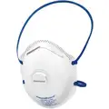 Kimberly-Clark N95 Disposable Respirator, Molded, White, Mask Size: Universal, 10PK