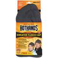 Hothands Heated Fleece Hat, Universal, Fitted Adjustment Type, Gray, Covers Polyester, Hat, 1 PR
