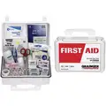 First Aid Kit, Kit, Plastic Case Material, General Purpose, 25 People Served Per Kit