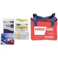 First Aid Kit, Kit, Fabric Case Material, General Purpose, 10 People Served Per Kit