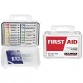 First Aid Kit, Kit, Plastic Case Material, General Purpose, 20 People Served Per Kit