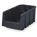 Akro-Mils Industrial Grade Polymer Stack and Nest Bin; 12 lb. Load Capacity, 5" H x 11-7/8" L x 6-5/8" W, Black
