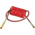Phillips Coiled Nylon Air Brake Assembly, 15 ft. L with 40" Lead, Red