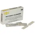 Plastic Butterfly Bandages, 2-3/4" x 1/2", White