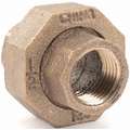 Union: Red Brass, 1/2 in x 1/2 in Fitting Pipe Size, Female NPT x Female NPT, Class 125