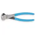 End Cutting Nippers,7-1/2" Overall Length,11/32" Jaw Length,1-5/8" Jaw Width