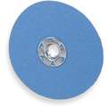 7" Coated Fiber Disc, 5/8"-11 Mounting Hole Size, Extra Coarse, 24 Grit Zirconia Alumina, 25 PK