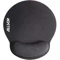 Allsop Mouse Pad w/Wrist Support, Black, Foam