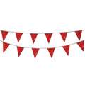 Pennants,Vinyl,Red,60 Ft.