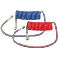 Imperial Coiled Nylon Air Brake Assembly, 15 ft. L with 40" Lead, Red/Blue