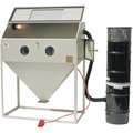 Siphon-Feed Abrasive Blast Cabinet, Work Dimensions: 23" x 48" x 24", Overall: 48" x 60" x 24