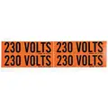 Brady 4-1/2" x 1-1/8" Self-Stick Vinyl Conduit and Voltage Markers, Legend: 230 Volts