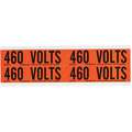 Brady 4-1/2" x 1-1/8" Self-Stick Vinyl Conduit and Voltage Markers, Legend: 460 Volts