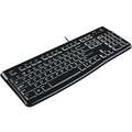 Logitech Corded Keyboard, Black, USB