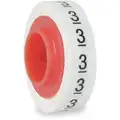 Wire Marker Tape Refill: 3, Black on White, 576 Labels, -40 Degrees  to 250 Degrees F
