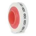 Wire Marker Tape Refill: 8, Black on White, 576 Labels, -40 Degrees  to 250 Degrees F