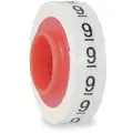 Wire Marker Tape Refill: 9, Black on White, 576 Labels, -40 Degrees  to 250 Degrees F
