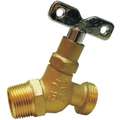 Hose Bibb: Loose Key, MIP X MHT, No Kink, Chrome Plated, 3/4 in Inlet Size