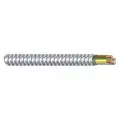 Metal Clad Armored Cable, MC, 12 AWG, 250 ft, Number of Conductors 3 with Insulated CU Ground
