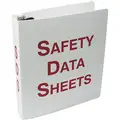Safety Data Sheets Binder, English, Includes 36" Metal Security Chain, 2-1/8" Depth