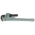 Westward Aluminum 12" Straight Pipe Wrench, 2" Jaw Capacity
