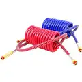 Phillips Coiled Air Brake Assembly, 20 ft. L with 40" Lead, Red/Blue
