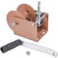 Dutton-Lainson 6-19/32" H Lifting Hand Winch with 2,000 lb. 1st Layer Load Capacity; Brake Included: No